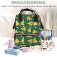 thumbnail image 4 of Yiaed Pizza Print Multi-Function Travel Backpack Nappy Bags, Nursing Bag, Fashion Mummy, Roomy Waterproof for Baby Care, Stylish and Durable, 4 of 5