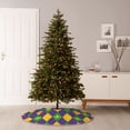 thumbnail image 6 of Haiem Mardi Gras Pattern Christmas Tree Skirt Merry Christmas Party Christmas Tree Decoration,New Year Decorations-48", 6 of 6