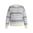 thumbnail image 5 of Time and Tru Women's Fair Isle Pullover Sweater, Midweight, Sizes XS-XXXL, 5 of 5