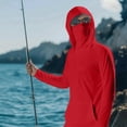 thumbnail image 4 of HAJWOH Sun Protection Shirts for Men with Mask UPF 50+ Fishing Blouses Long Sleeve UV Rash Guard Hiking Lightweight Hoodies, 4 of 6