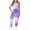 Blue, variant on Girls Tie Dye Jumpsuit with Pockets- Wide Leg Cute Halter Casual Kids Overalls Pink Size 14
