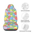 thumbnail image 4 of Wukai Colorful Easter eggs Full Set Car Seat Covers with Soft Padding Universal Auto Front Seats Protector and Cushion Mat, 4 of 5