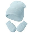 thumbnail image 5 of Toddler Winter Hat for Boys Girls Soft Knit Baby Cap with Gloves Warm Kids for Cold Weather, 5 of 8