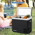 thumbnail image 4 of Costway 12 Volt Car Refrigerator 53QT Portable Car Fridge with -4℉~68℉ for RVs Adjustable Range Black, 4 of 10