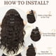 thumbnail image 2 of Vogacara Extensiones de cabello con clip, aspecto Natural, suave, liso, inodoro, ajusta la cantidad y la posición fácilmente Cuidado del cabello Como se muestra 55CM, 2 of 6