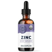 Vimergy Organic Liquid Zinc, Trial Size - 30 Servings  Alcohol Free Zinc Sulfate  Supports Immune Health & Metabolism  Antioxidant  Gluten-Free, Non-GMO, Kosher, Vegan