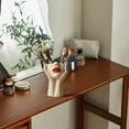 thumbnail image 4 of Bohemian Flower Pot with Female Head Shape Design - Modern Statue Organizer for Makeup Brushes and Cosmetics Storage Stylish Home for Shelf and Table, 4 of 6