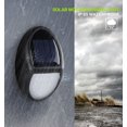 thumbnail image 3 of Lámpara solar para exteriores, 10 LED, lámpara de pared solar, iluminación solar para exteriores IP65, resistente al agua, con sensor crepuscular para patio, jardín, patio., 3 of 5