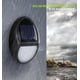 thumbnail image 3 of Lámpara solar para exteriores, 10 LED, lámpara de pared solar, iluminación solar para exteriores IP65, resistente al agua, con sensor crepuscular para patio, jardín, patio., 3 of 5