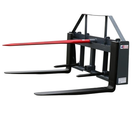 UA 36” Pallet Fork Hay Frame Attachment with Spears Headache Rack and Hitch | Made in