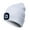White, variant on UDIYO Unisex Winter LED Light Luminous Warm Knitted Hat Outdoor Camping Head Lamp Cap