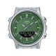 thumbnail image 2 of Casio Analog Digital Stainless Steel Green Dial Quartz AMW-880D-3AV Men's Watch, 2 of 3