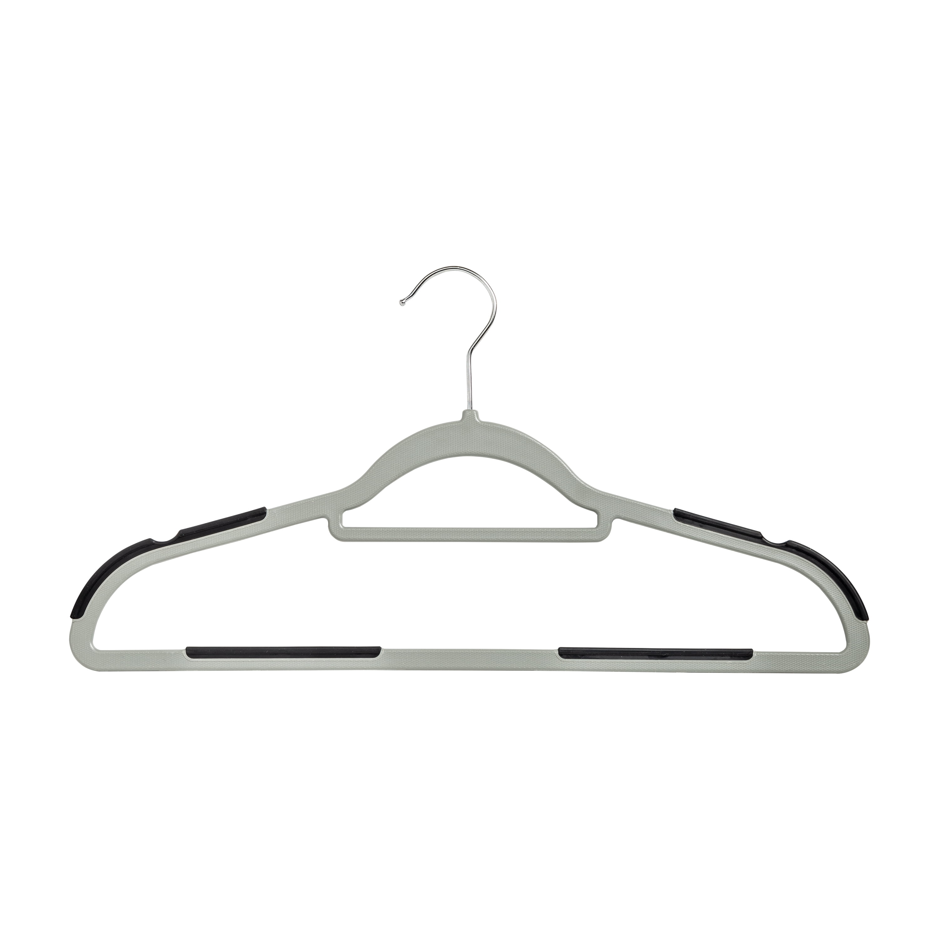 Whitmor Slim Sure-Grip® Plastic Hangers - White/Gray, 10 pk - Pick