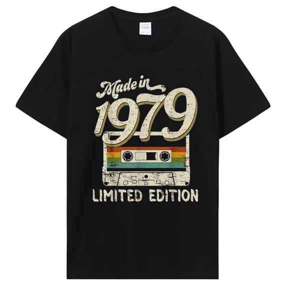 Made In Vintage 1979 Limited Edition Tape T Shirts Gifts Cotton Summer Tees Tops Women Graphic T-shirt Clothing