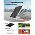 thumbnail image 6 of VEVOR 20W 12V Solar Battery Trickle Charger Maintainer, Mono Solar Panel Battery Charger with Built-in MPPT Controller & Adjustable Mount Bracket, IP65 Waterproof for Car Boat RV Trailer House Roof, 6 of 9