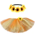 thumbnail image 4 of Falda tutú de espantapájaros con girasoles para niña, disfraz de fiesta de Halloween, minifaldas de tul mullidas para niña, ropa para bebé y niño pequeño, 4 of 5