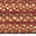 "Capel Rugs American Heritage Braided Oval Area Rug 2' x 4' Spice Color