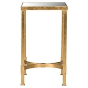Safavieh Halyn End Table, Antique Gold Leaf