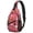 Christmas Santa Elf Snowman Pattern, variant on Christmas Santa Gingerbread Pattern Sling Backpack, Unisex Cycling Crossbody Bag with Side Mesh Pockets, Adjustable Ambidextrous Strap Gift Ideas for Travel Shopping Commuting