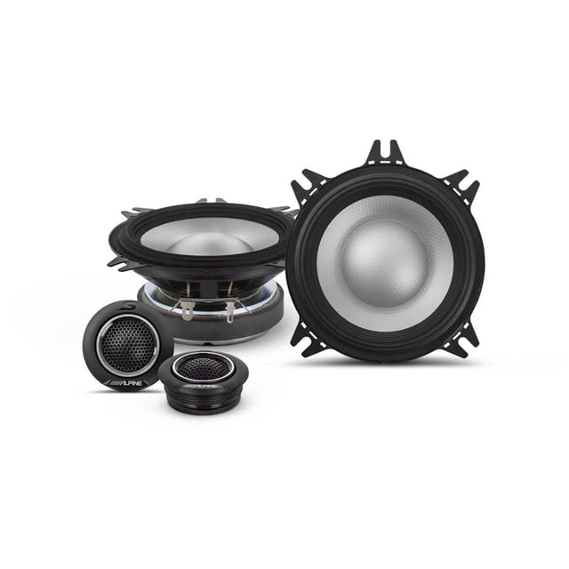 Parlantes Alpine S2-S40C de 4" Componentes Hi-Res Audio