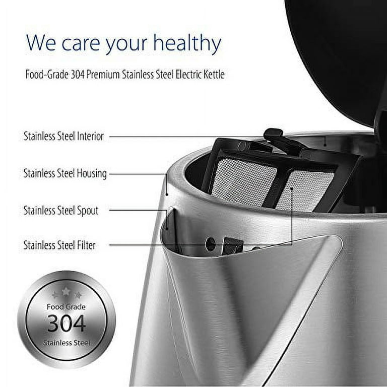 Classic Cuisine 7-Cup Stainless-Steel Interior Electric Kettle