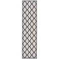 thumbnail image 2 of Safavieh Linden Gamal Geometric Indoor/Outdoor Runner Rug, Light Gray/Charcoal, 2'2" x 8', 2 of 8