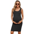 thumbnail image 3 of Women's Maternity Tank Dresses Sleeveless Pregnancy Dresses, 3 of 6