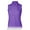 Dahila Purple, variant on Monterey Club Women's Solid Rhinestones Embedded Sleeveless Golf Polo Shirt #2440