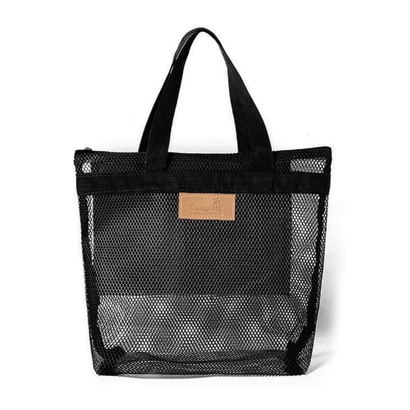 Mesh Beach Bags Large Capacity Handbag New Makeup Storage Bag Travel Lot G1