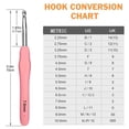 thumbnail image 3 of 14 Sizes Crochet Hooks Set,2.25mm(B)-10mm(N) Ergonomic Crochet Hooks with Case for Arthritic Hands,Extra Long Crochet Needles Zhivalor Manualidades para Niños, 3 of 8