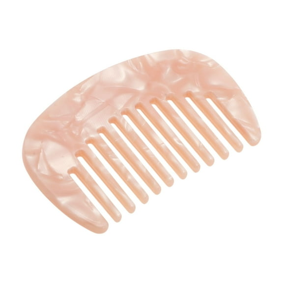 Vocoste Hair Comb Wide Tooth Anti-Static Pocket Size Comb for Thick Curly Hair Detangling Comb Light Pink