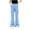 Blue, variant on DJDLJWCJ Girls Solid Flared Cargo Pants Elastic Waist Casual School Uniform Trousers Side Pocket Pull On Pants Khaki Size 5T