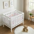 thumbnail image 2 of Sweet Jojo Designs Watercolor Floral Pink and Grey Girl Breathable Mini Mesh Crib Liner, 2 of 6