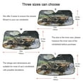 thumbnail image 5 of WOBOGO Ancient Cars Car Windshield Sunshades Autopilot Lightweight Accordion Sun Visor 57×31.5in, 5 of 8