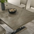 thumbnail image 6 of Roundhill Furniture Birmingham Driftwood Finish Wood Extendable Dining Table with 18" Removable Leaf, 6 of 13