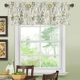 thumbnail image 3 of Kitchen Curtains Valances, Spring Flower Leaves Vintage Spring Dandelion Floral Wildflowers Short Rod Pocket Valances for Windows for Bedroom, Bathroom, 1 Panel, 54" W x 18" L, 3 of 6