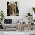 thumbnail image 3 of Stupell Industries Brown Retro Abstraction Abstract Painting Gallery Wrapped Canvas Art Print Wall Art, 36 x 48, 3 of 8