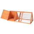 thumbnail image 5 of Ktaxon Wooden Poultry Cage, 50'' Small Animal & Chicken House, Brown Outdoor Habitat, 5 of 8