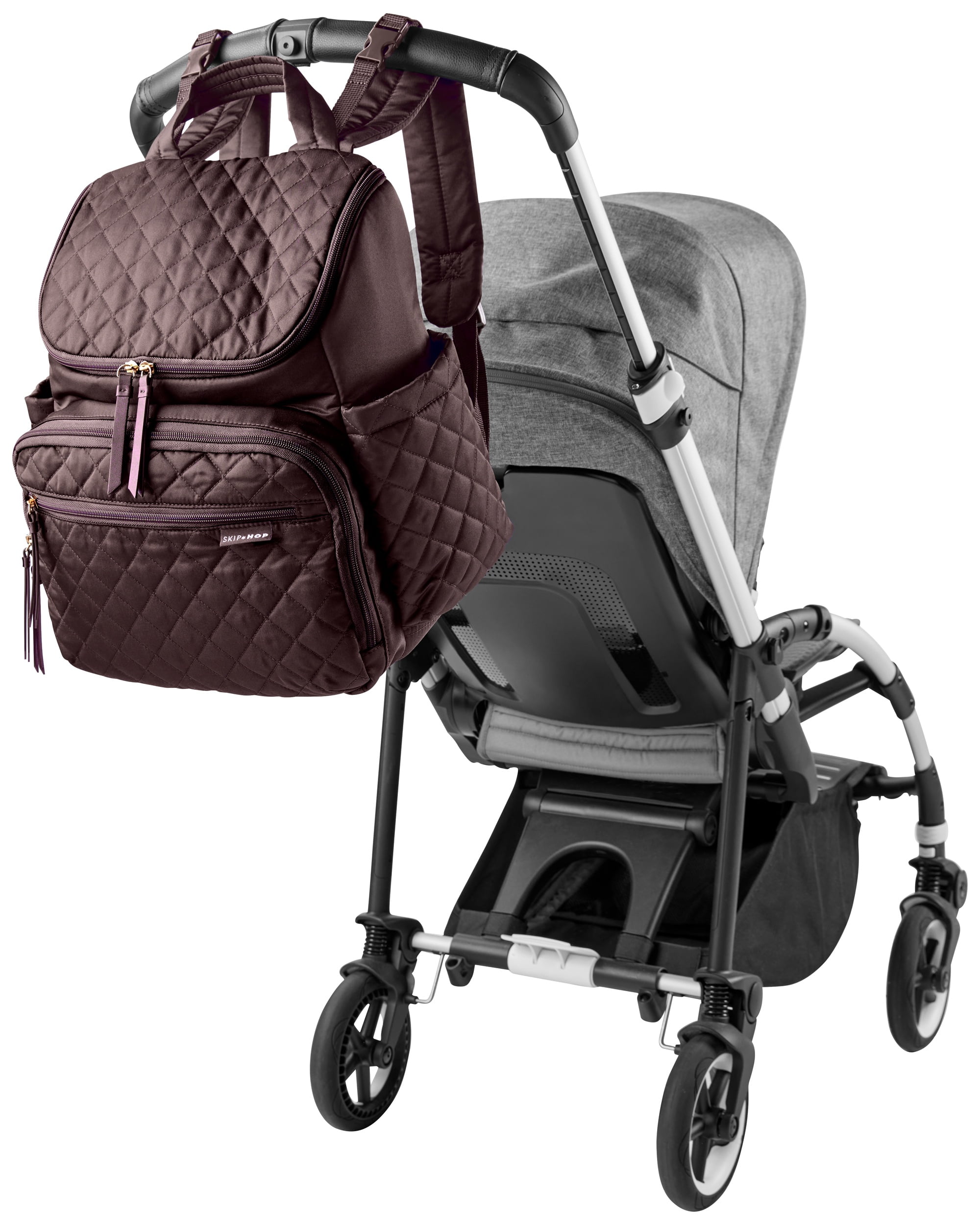 Skip Hop Forma Diaper Backpack, Chocolate, Large, Includes Changing Pad, For Baby and Parents