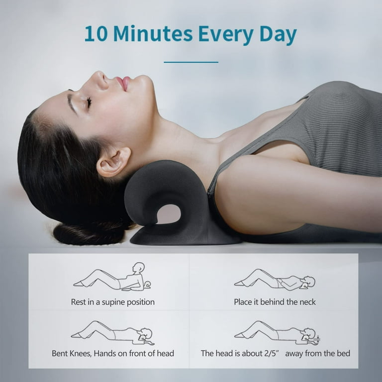 Comfortable Neck Stretcher for Neck Pain Relief, Neck and Shoulder Relaxer  Cervical Neck Traction Device for TMJ Pain Relief and Muscle Relax