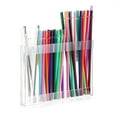 thumbnail image 5 of Basiess Straw Organizer Rack, Multi Compartment Holder for Kitchen Counter Or Drawer, Disposable Straw Display Stand for Home, Bar, Restaurant Use Clear, 5 of 5