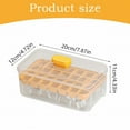 thumbnail image 3 of Ceimmolca Double Layer Ice Cube Tray With Storage Box 56 Lattice Food Grade Plastic Easy Flip Lid Includes Ice Shovel Home Use Ice Cube Maker And Storage Container Set, 3 of 8