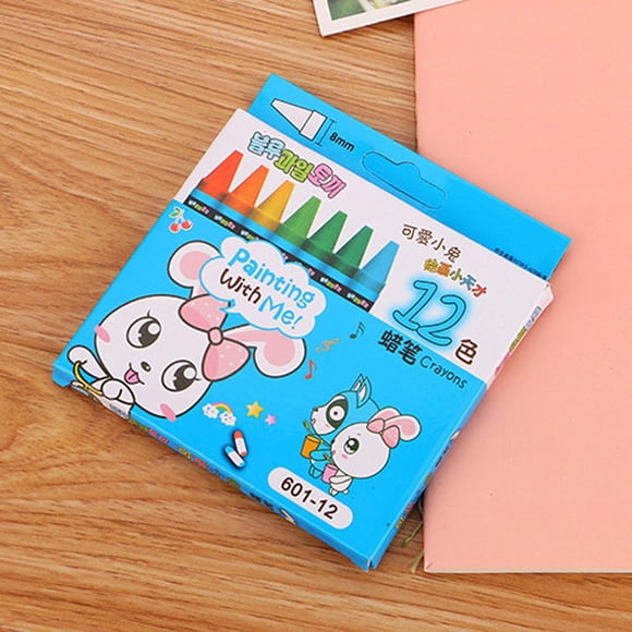 Ynlkorvg Multicolor Non-Toxic Wax Crayon Kids Creative Graffiti Painting Drawing Pens