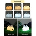 thumbnail image 4 of Ounissouiy Luz de noche para niños Luz de noche de conejito Linda luz de noche de animal de silicona recargable Iluminación y accesorios Ounissouiy HA034596-00, 4 of 6