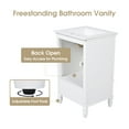 thumbnail image 6 of GDF Studio 20" Bathroom Vanity with Sink, Drawer, Magnetic Door Stopper and Adjustable Foot Pads, White, 6 of 8