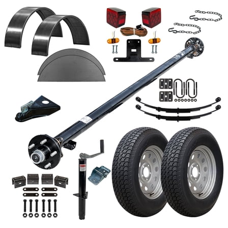 The Trailer Parts Outlet - 10CY - 10'x6' Motorcycle/Utility Trailer Kit - 17 How-to Steps