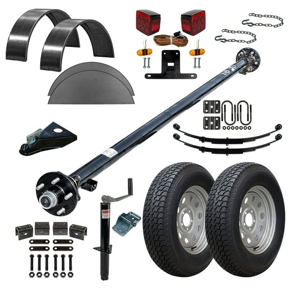 The Trailer Parts Outlet - 10CY - 10'x6' Motorcycle/Utility Trailer Kit - 17 How-to Steps