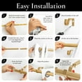 thumbnail image 4 of MERIVILLE 1-Inch Diameter Nathan End Cap Single Window Treatment Curtain Rod, 28-Inch to 48-Inch, Royal Gold, 4 of 9