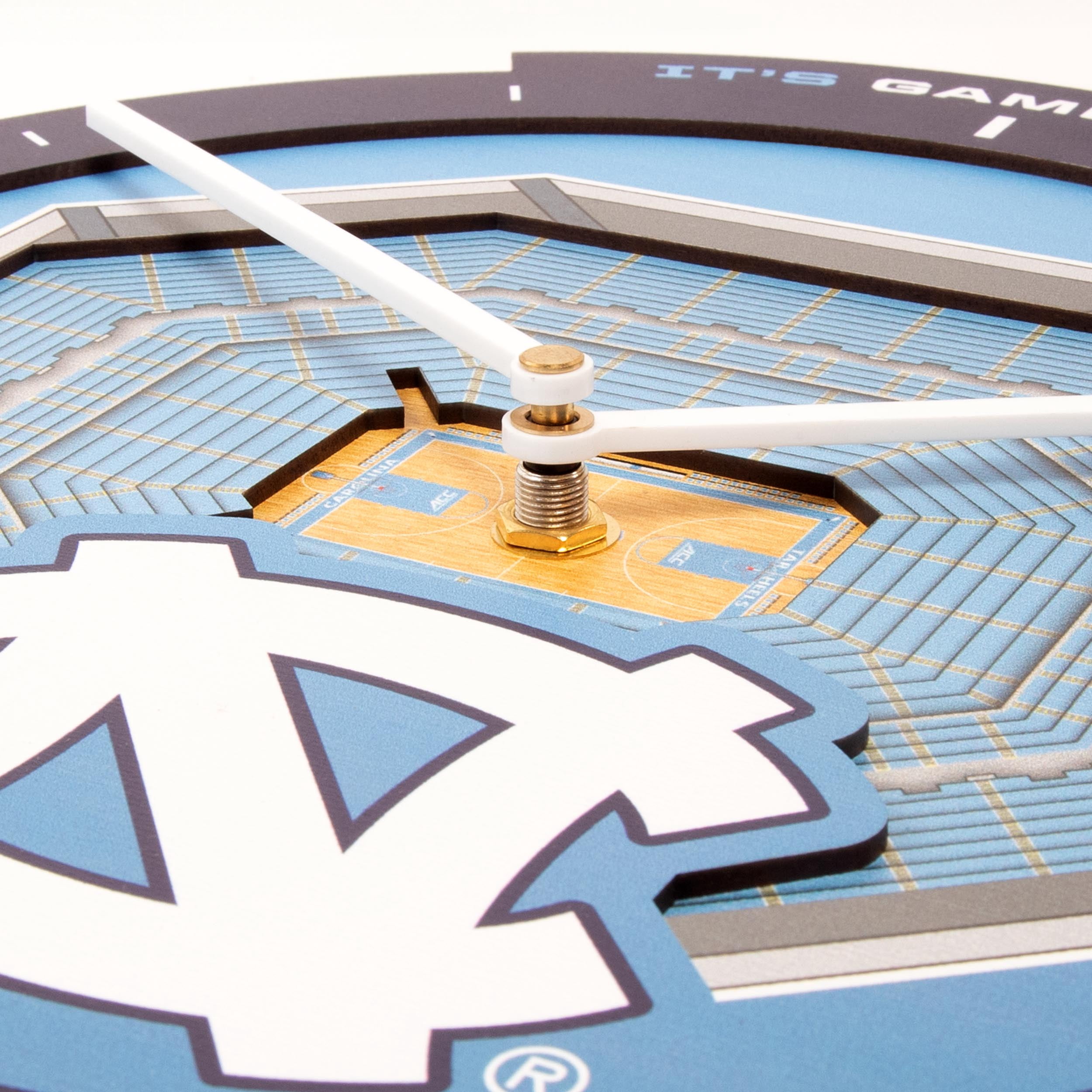 YouTheFan NCAA North Carolina Tar Heels Stadiumview 3D Wall Clock