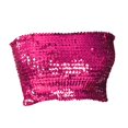 thumbnail image 1 of Top de tubo con lentejuelas brillantes Yuyangstore sujetador para danza del vientre ropa para discoteca rojo, 1 of 7